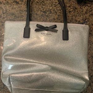Kate Spade handbag silver/black.